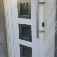 Porte PVC Gealan S8000 IQ avec panneau decoratif PORTABEL