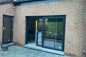 Porte Coulissante PVC Veka Motion 82 Gris Anthracite